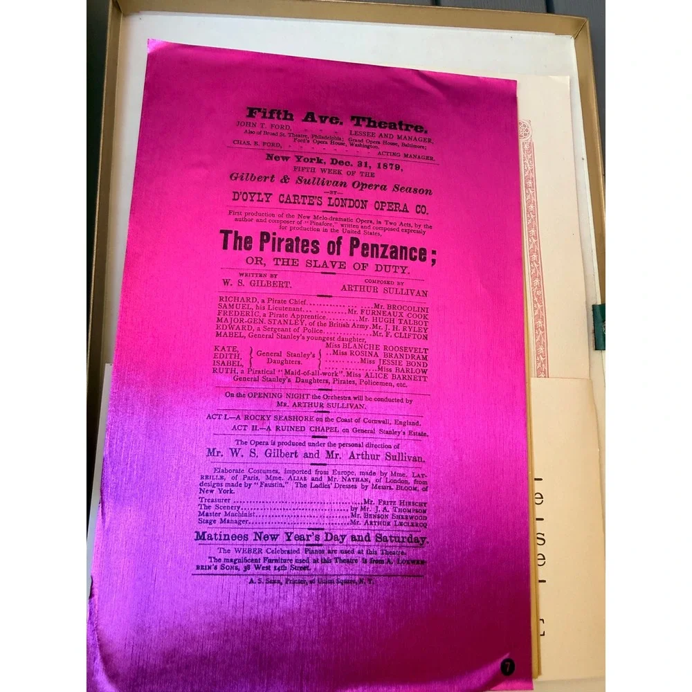The First Night Gilbert Sullivan Heritage Press Librettos & Facsimiles Box Set
